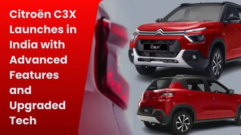 Citroën C3X Launches in India with Advanced Features and Upgraded Tech