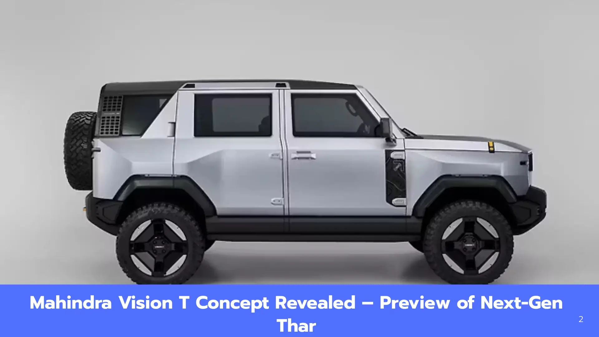 Mahindra Vision T Concept Revealed – Preview of Next-Gen Thar SUV
