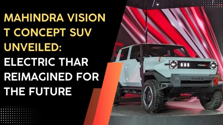 Mahindra Vision T Concept SUV Unveiled