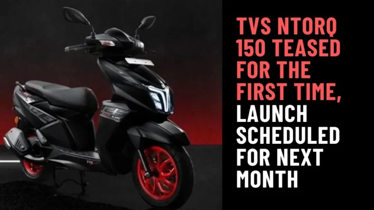 Next-Gen TVS Ntorq 150 Revealed Ahead of Launch Next Month