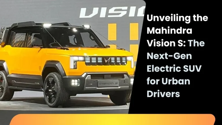 Unveiling the Mahindra Vision S