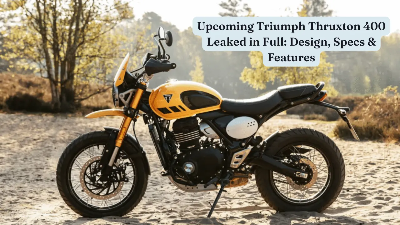 Upcoming Triumph Thruxton 400 Leaked in Full Design, Specs & Features
