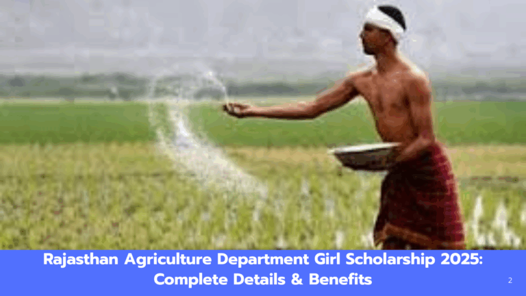 Rajasthan Agriculture Department Girl Scholarship 2025: Complete Details & Benefits