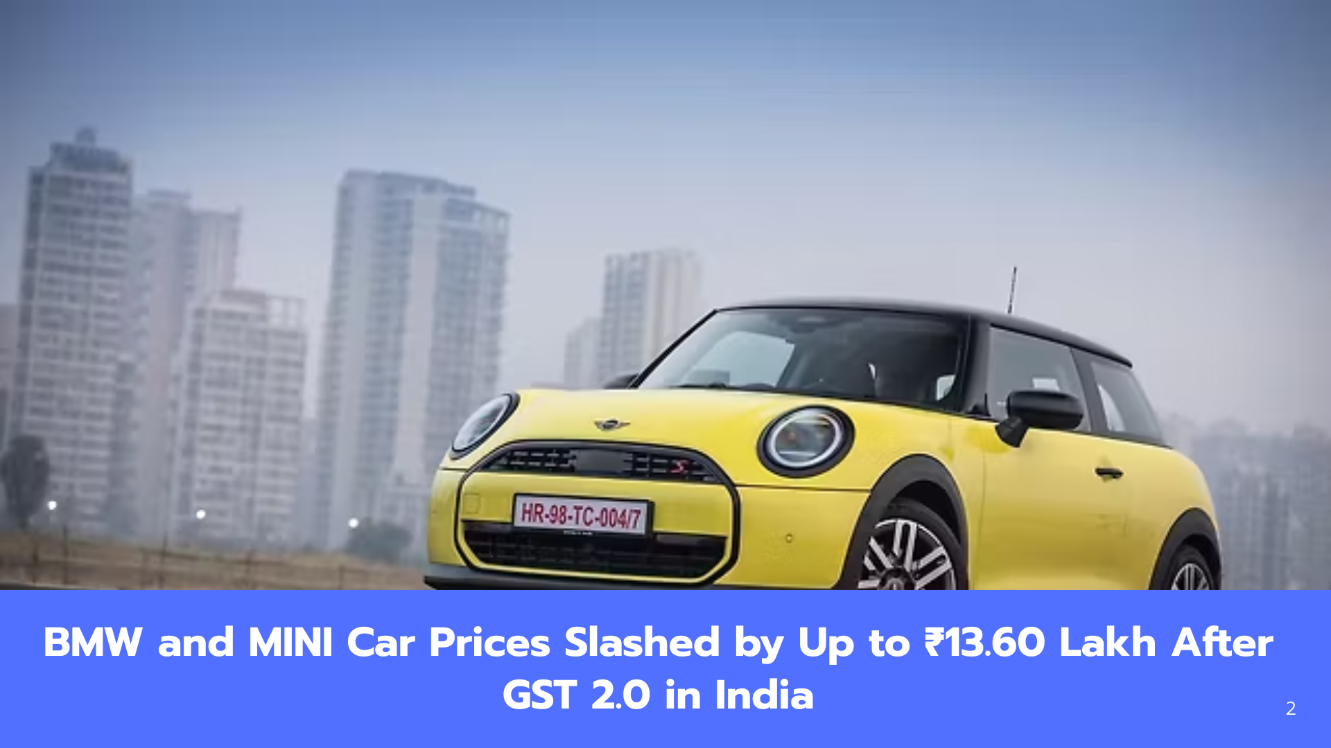 Luxury Car Price Drop: BMW and MINI Become Cheaper by Up to ₹13.60 Lakh