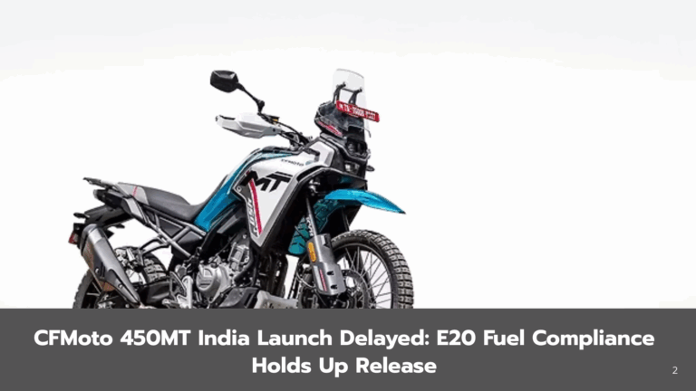 CFMoto 450MT India Debut Pushed Back: E20 Fuel Adjustments Underway