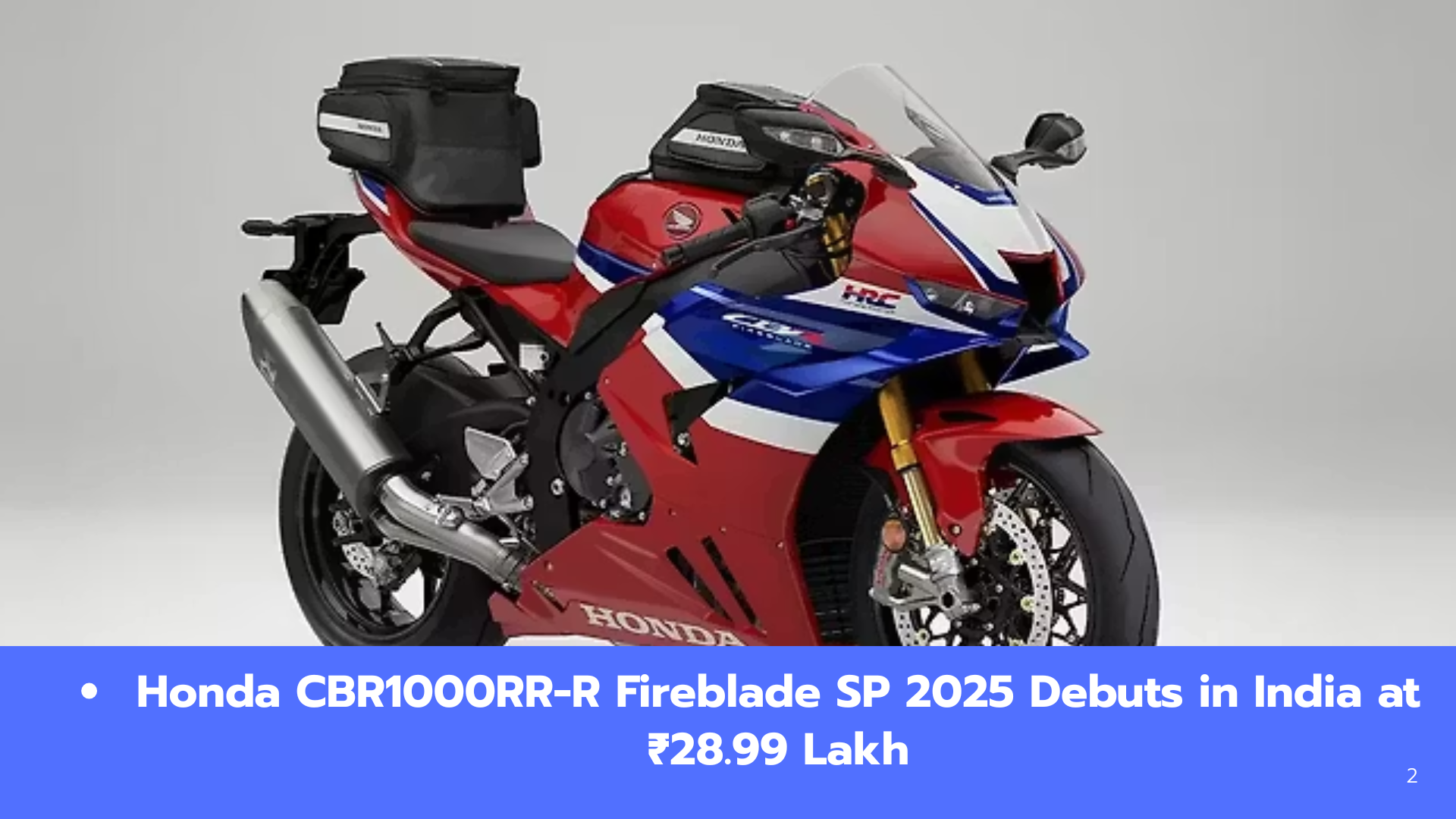 2025 Honda CBR1000RR-R Fireblade SP Launched in India: Price, Features & Specs