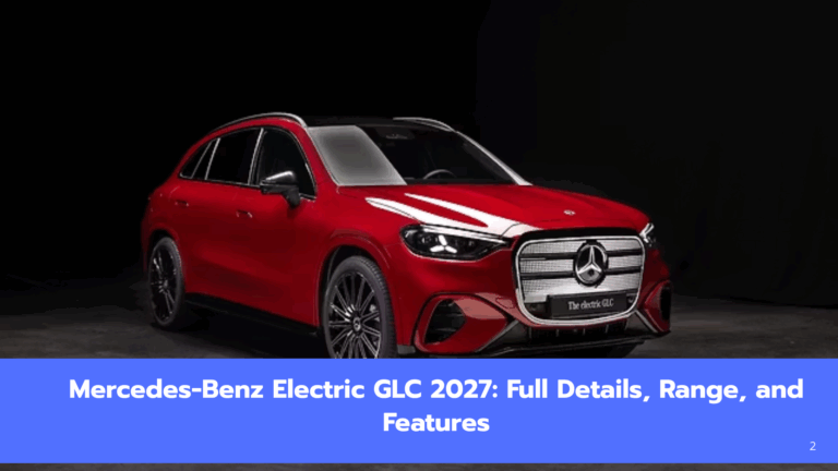 Mercedes-Benz Electric GLC 2027: Full Details, Range, and Features