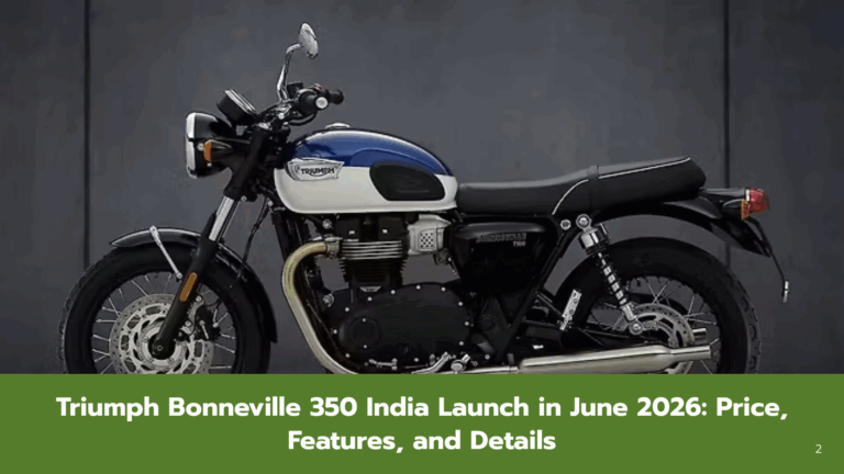Triumph Bonneville 350 India Launch in June 2026: Price, Specs, Design & Rivals