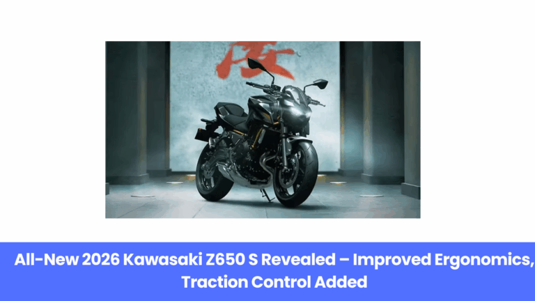 All-New 2026 Kawasaki Z650 S Revealed – Improved Ergonomics, Traction Control Added