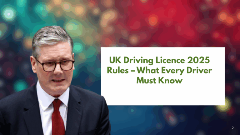 UK Driving Licence Updates 2025 – New Rules, Penalties, and EV Changes