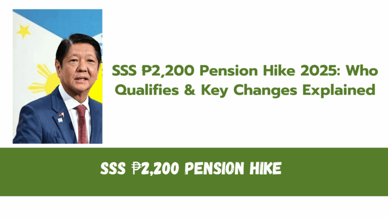 Philippines SSS ₱2,200 Pension Hike 2025: Eligibility, Benefits & Updates