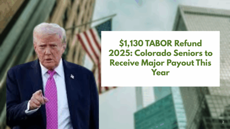 💰 $1,130 TABOR Refund 2025: Colorado Seniors to Receive Major Payout This Year