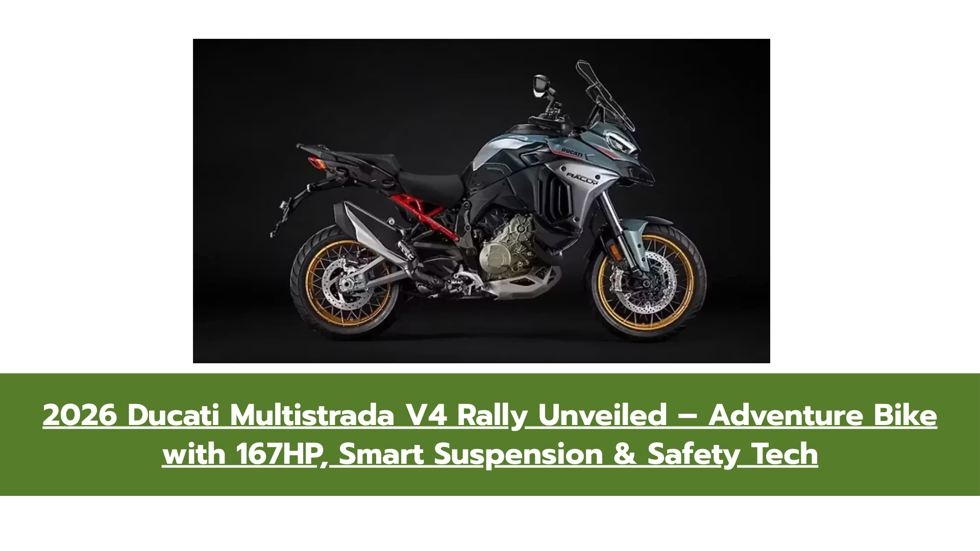 New Ducati Multistrada V4 Rally 2026 – Powerful V4 Engine, Forward Collision Warning & Premium Features