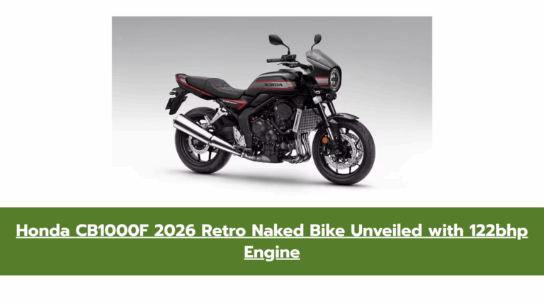 Honda CB1000F 2026 Retro Naked Bike: Detuned Fireblade Engine Inside
