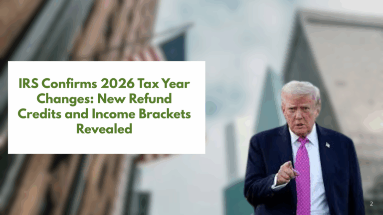 IRS Announces 2026 Tax Updates – Bigger Refunds, New Deductions, and Revised Brackets