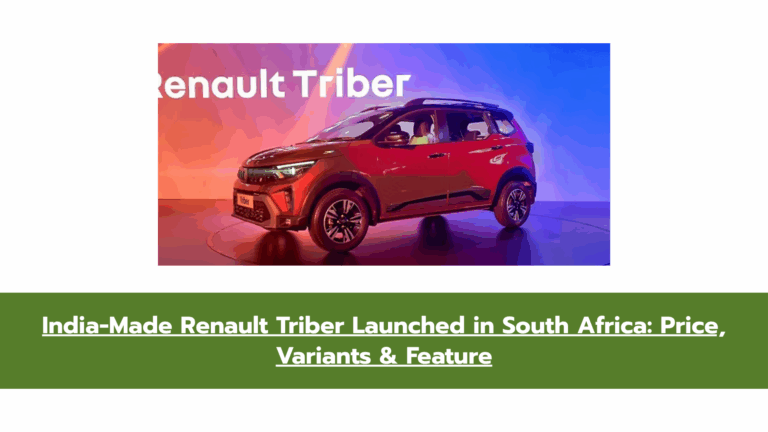 Renault Triber Facelift Arrives in South Africa | Evolution, Techno & Iconic Trims