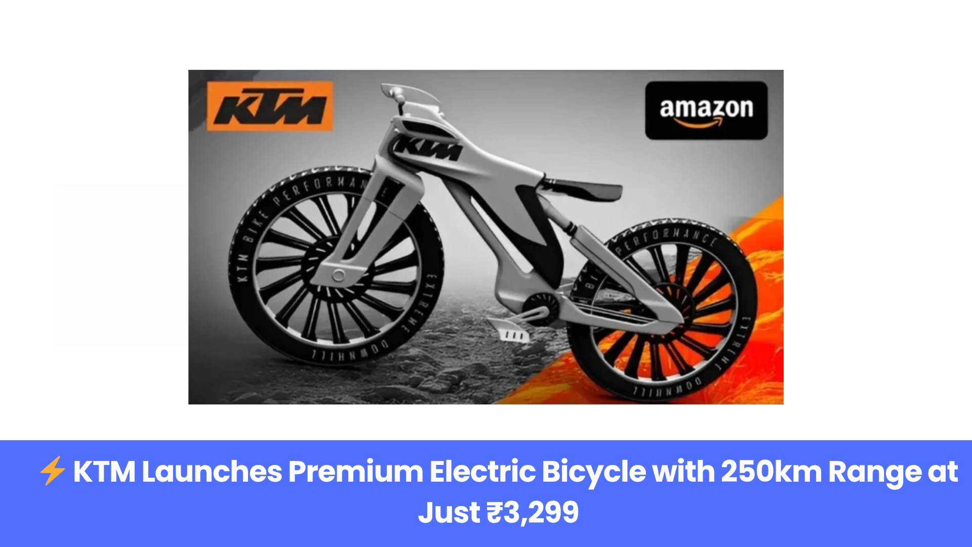 KTM’s New Electric Bicycle Stuns Riders with 250km Range and Sleek Design