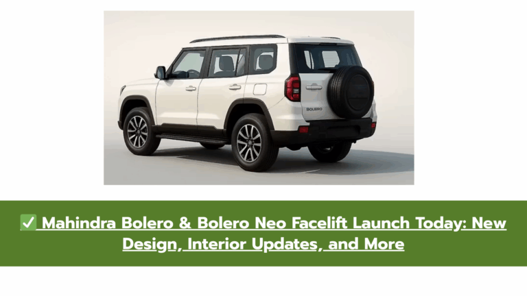 Mahindra Bolero & Neo Facelift Launch Today in India: Check New Features & Design