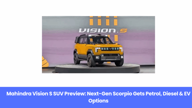 Next-Gen Mahindra Scorpio (Vision S) To Be Petrol, Diesel & Electric — Launch Timeline Inside