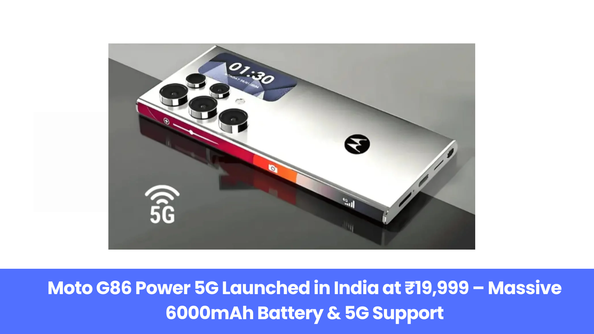 Moto G86 Power 5G With 68W Fast Charging and 6000mAh Battery Now in India