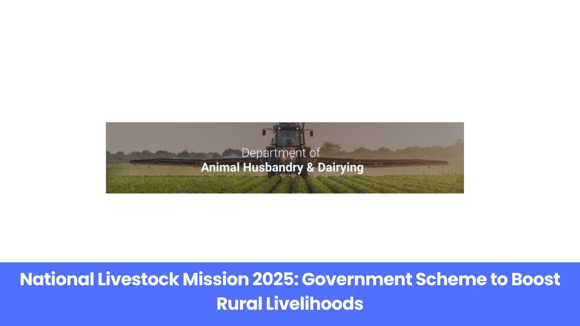 National Livestock Mission 2025: Government Scheme to Boost Rural Livelihoods