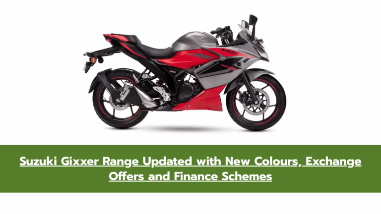 Suzuki Gixxer SF and Gixxer New Dual-Tone Colours Revealed with Special Festive Offers