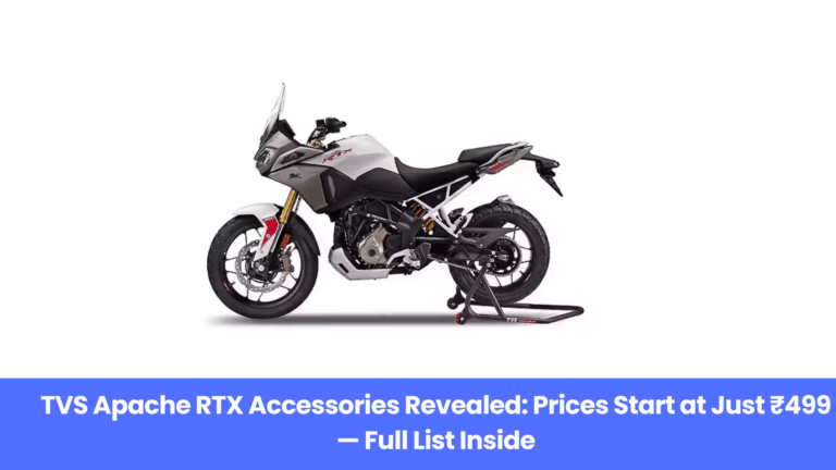 TVS Apache RTX Accessory Prices Announced: Top Box, Panniers & More from ₹499