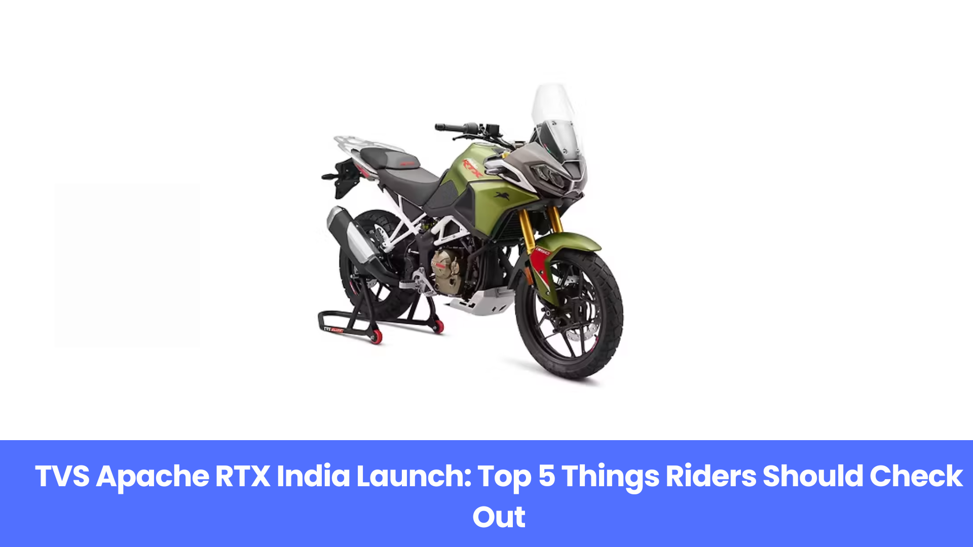 TVS Apache RTX 299cc: 5 Key Highlights That Make It Special