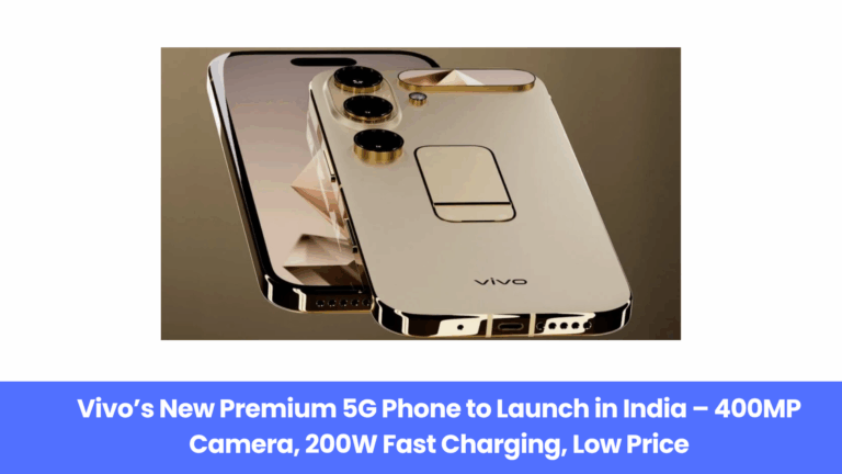 Vivo’s New Premium 5G Phone to Launch in India – 400MP Camera, 200W Fast Charging, Low Price