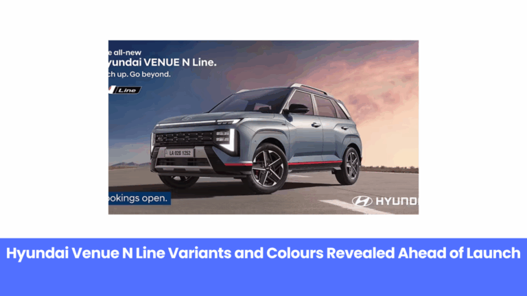 New Hyundai Venue N Line Revealed: Dual-Tone Colours, Sporty Cabin, and Turbo Engine