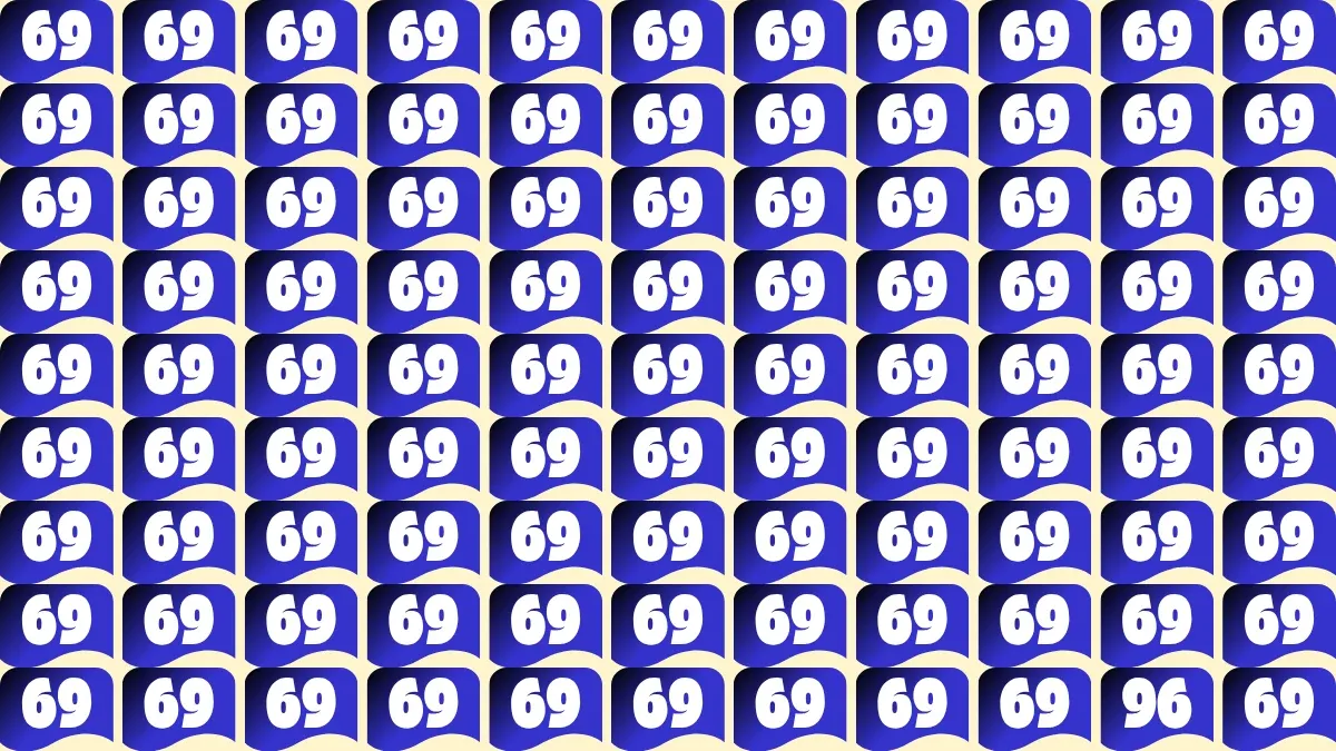 Observation Challenge: Can You Spot the Hidden 96 Among 69 in Just 9 Seconds?