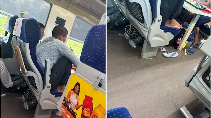Vande Bharat Passenger Sparks Viral Debate Over Lack Of Civic Sense
