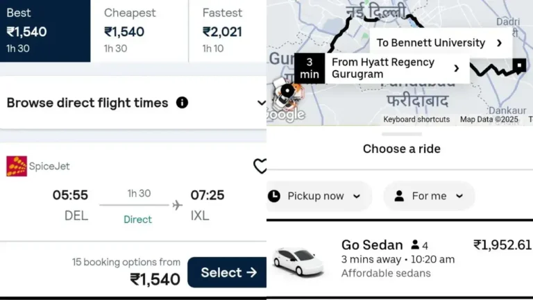 Delhi – Leh Flight Costs Less Than Gurugram – Noida Cab? Viral X Post Shocks Internet