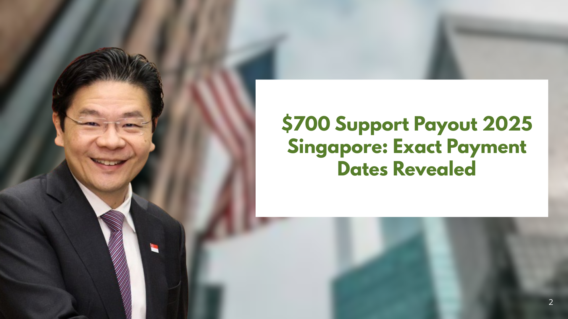 $700 Support Payout 2025 Singapore: Exact Payment Dates Revealed