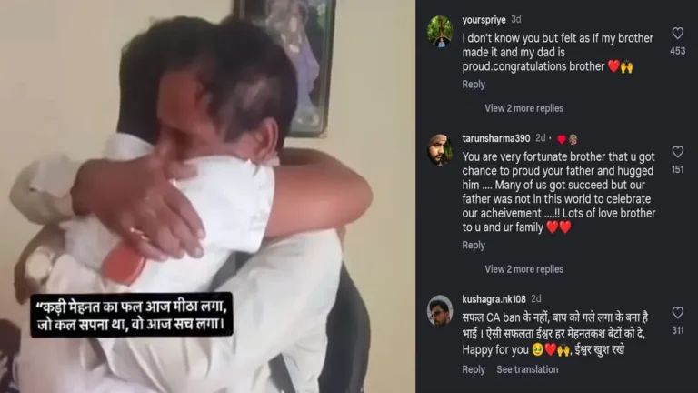 A Father’s Tears of Pride: Viral Video Shows Emotional Moment as Son Becomes a CA