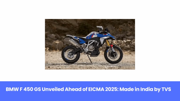 BMW F 450 GS Unveiled Ahead of EICMA 2025: Made in India by TVS