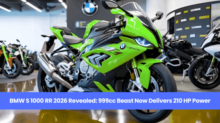 BMW S 1000 RR 2026 Revealed: 999cc Beast Now Delivers 210 HP Power