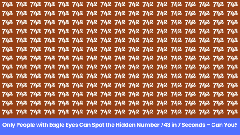 Can You Beat This Viral Optical Illusion? Find 743 Hidden Among 742 in 7 Seconds!
