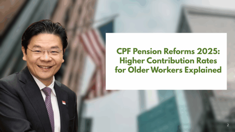 CPF Pension Reforms 2025: Higher Contribution Rates for Older Workers Explained
