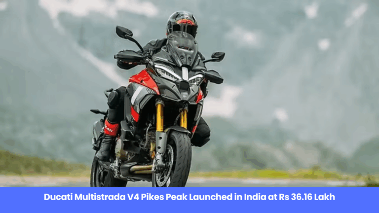 Ducati Multistrada V4 Pikes Peak Launched in India at Rs 36.16 Lakh