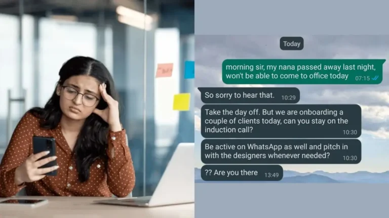 Employee Requests Leave After Grandfather’s Death, Manager’s Insensitive Reply Goes Viral