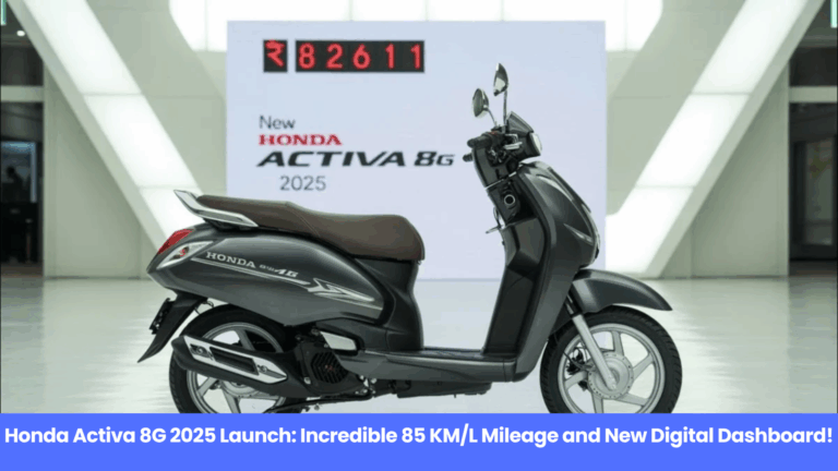 Honda Activa 8G 2025 Launched – 85 KM/L Mileage & Smart Features Make It Irresistible!