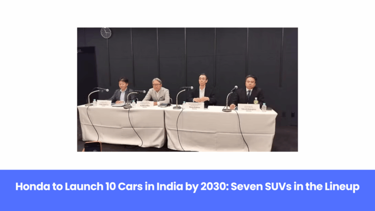 Honda Confirms 10 New Cars for India by 2030, Including Seven SUVs and EVs