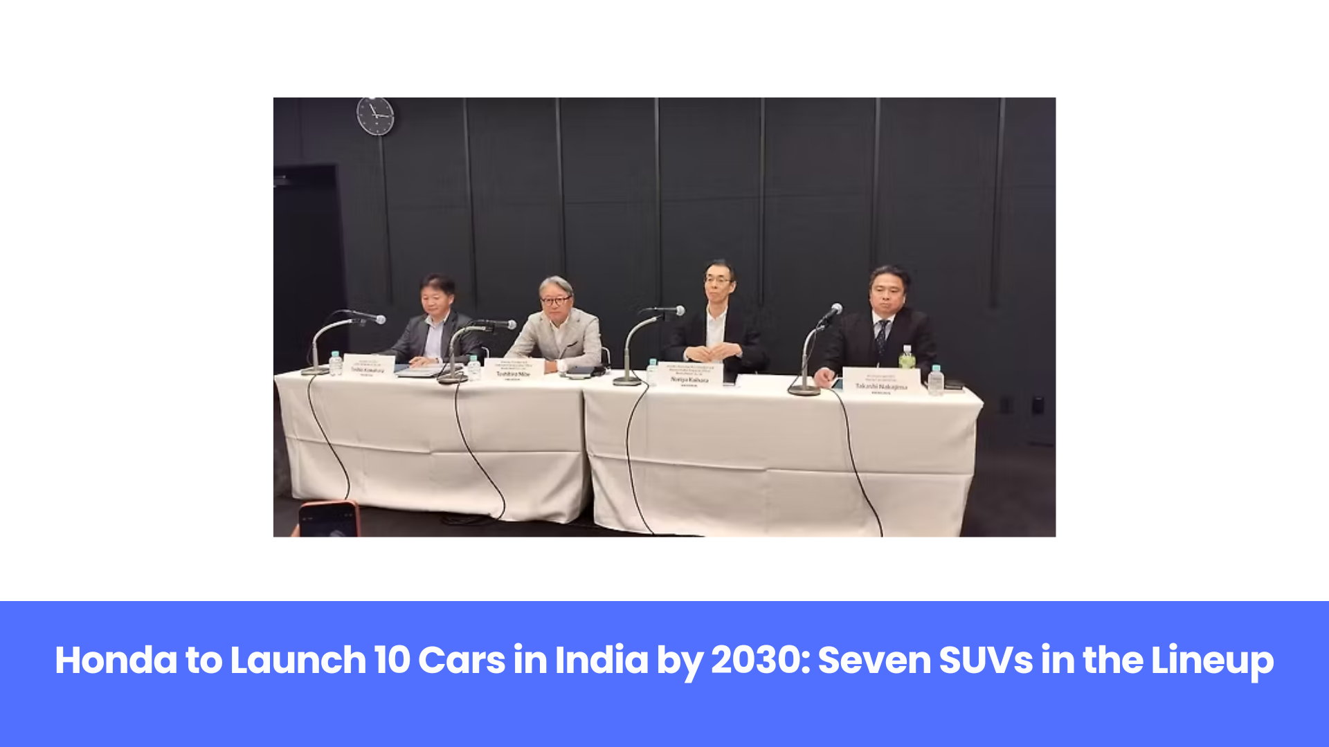Honda Confirms 10 New Cars for India by 2030, Including Seven SUVs and EVs
