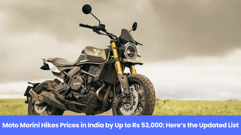 Moto Morini Price Increase: Seiemmezzo Scrambler Sees Highest Hike