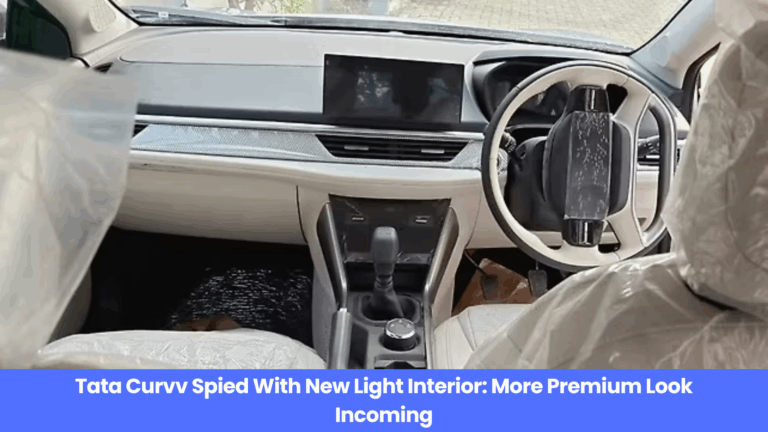 Tata Curvv Spied With New Light Interior: More Premium Look Incoming!