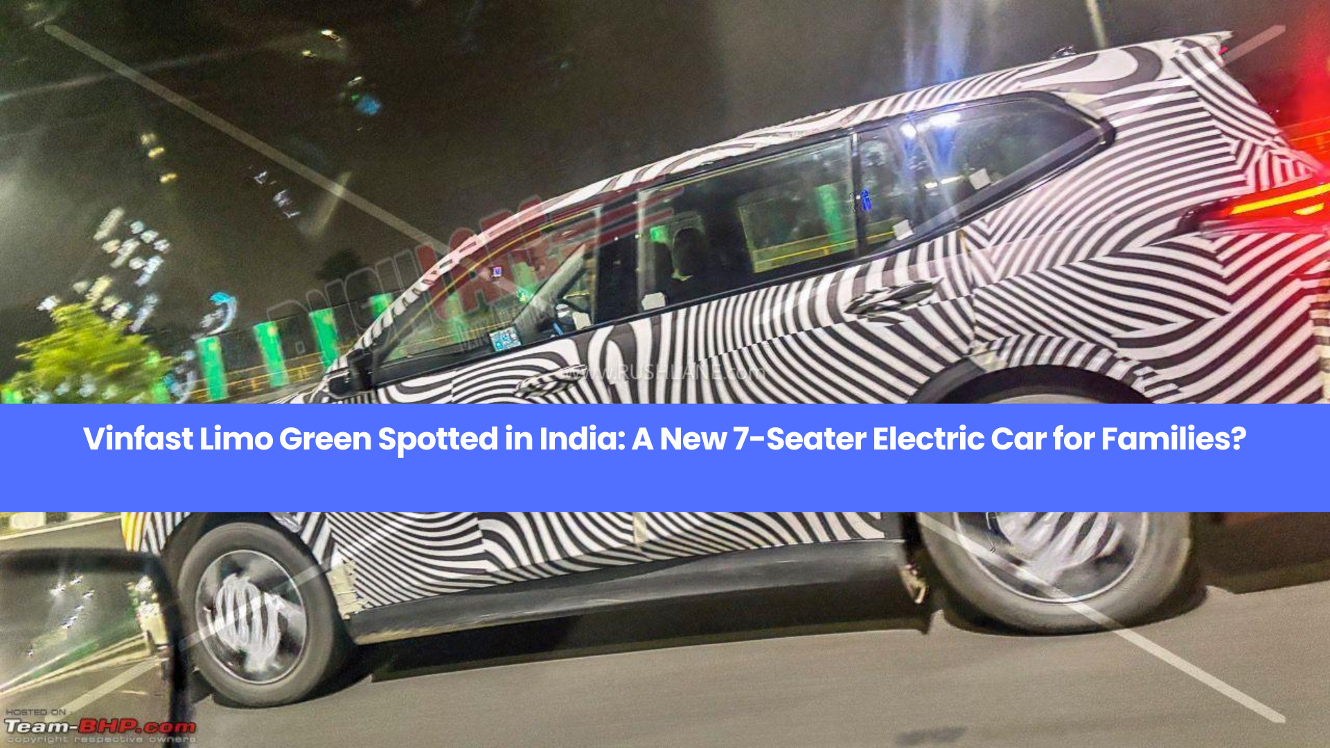 New Vinfast Limo Green eMPV Seen on Indian Roads: Can It Beat Kia Carens EV?