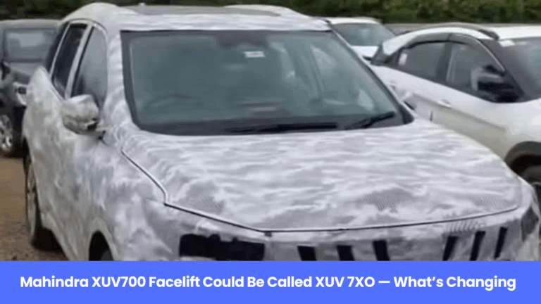 Mahindra XUV700 Facelift to be called XUV 7XO?