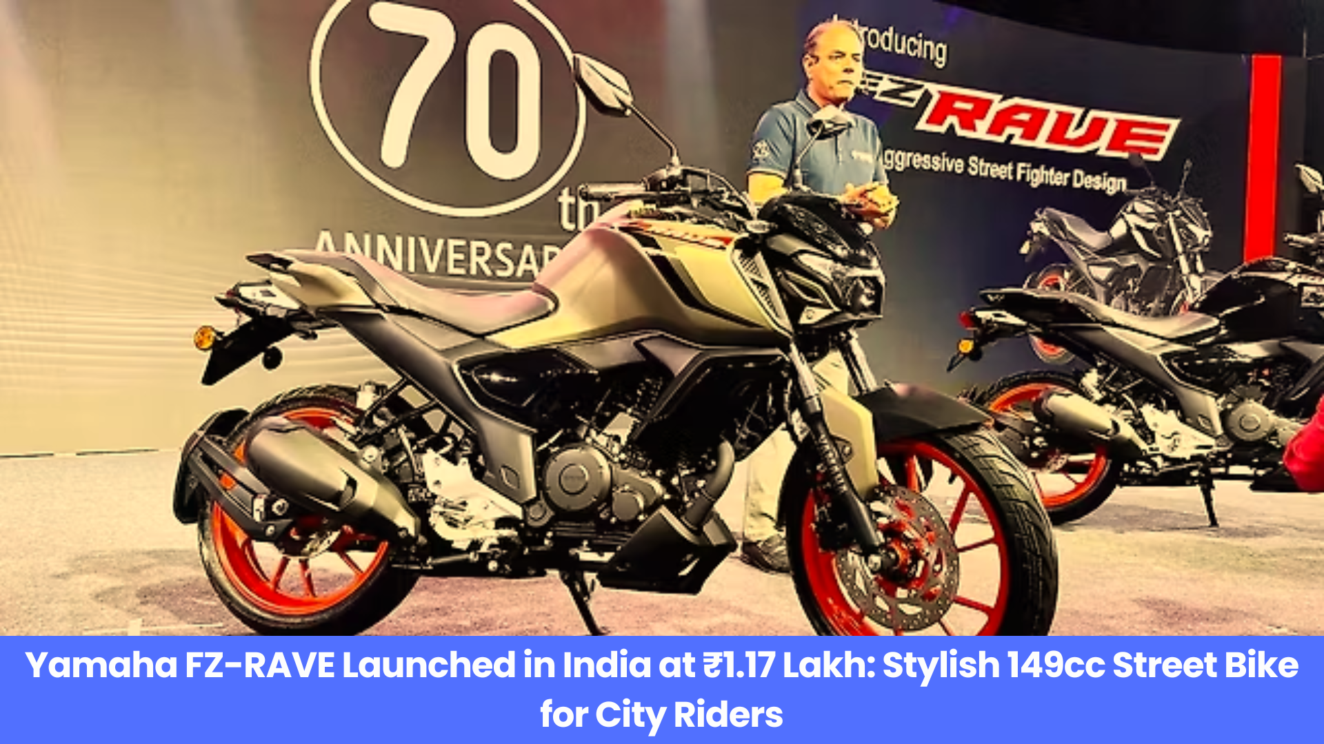 Yamaha FZ-RAVE Launched in India at ₹1.17 Lakh: Stylish 149cc Street Bike for City Riders