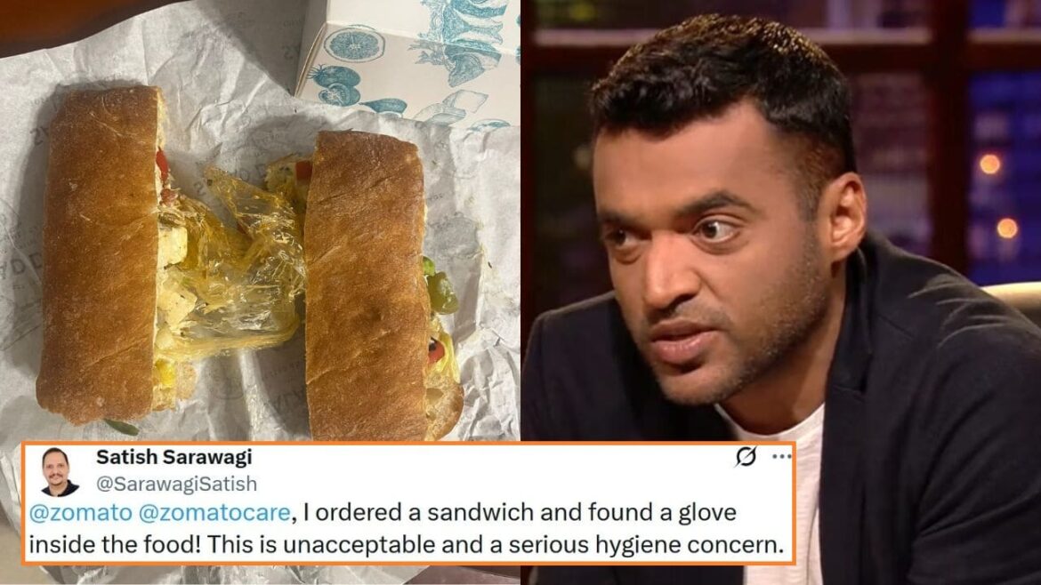 Zomato Responds After Customer Finds Plastic Glove in Sandwich